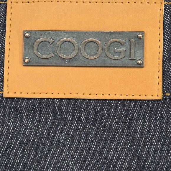 COOGI Mens Jeans 44W Dark Wash Denim Straight Embroidered TRI Nations - Picture 6 of 15